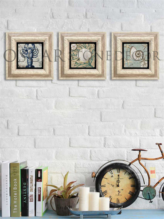 3-PIECE FRAME NATURAL STONE WALL DECOR / 3CDD-20-010 (WALL DECOR)