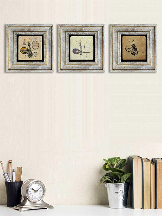 3-PIECE FRAME NATURAL STONE WALL DECOR / 3CDD-40-022 (WALL DECOR)
