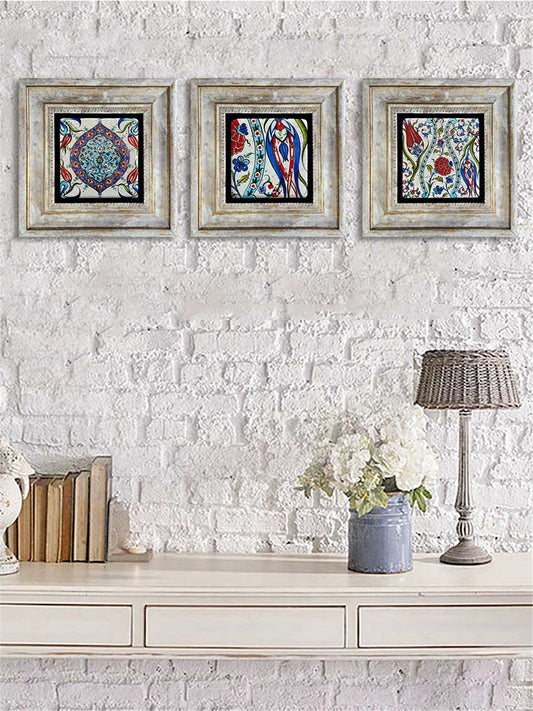 3-PIECE FRAME NATURAL STONE WALL DECOR / 3CDD-40-038 (WALL DECOR)