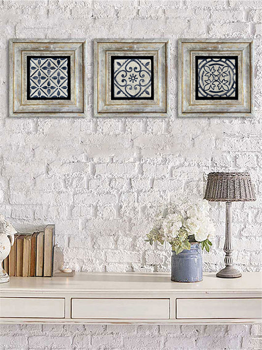 3-PIECE FRAME NATURAL STONE WALL DECOR / 3CDD-40-092 (WALL DECOR)