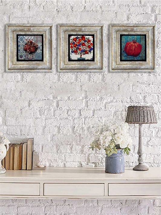 3-PIECE FRAME NATURAL STONE WALL DECOR / 3CDD-40-013 (WALL DECOR)