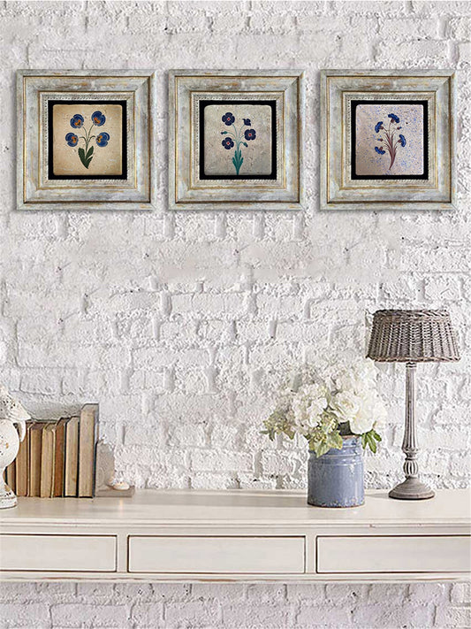 3-PIECE FRAME NATURAL STONE WALL DECOR / 3CDD-40-007 (WALL DECOR)