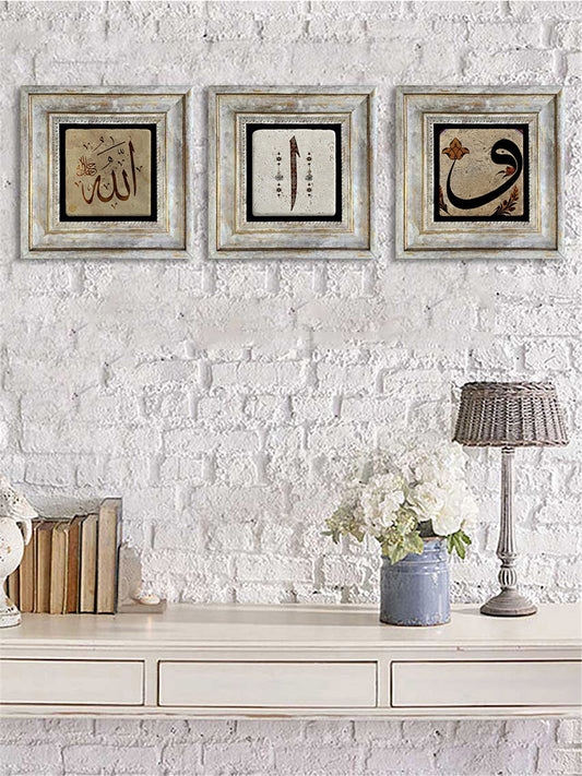 3-PIECE FRAME NATURAL STONE WALL DECOR / 3CDD-40-032 (WALL DECOR)