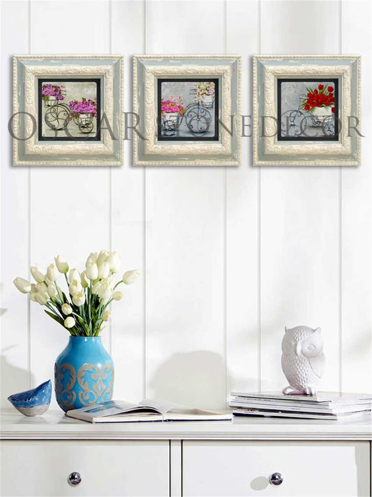 3-PIECE FRAME NATURAL STONE WALL DECOR / 3CDD-10-014 (WALL DECOR)