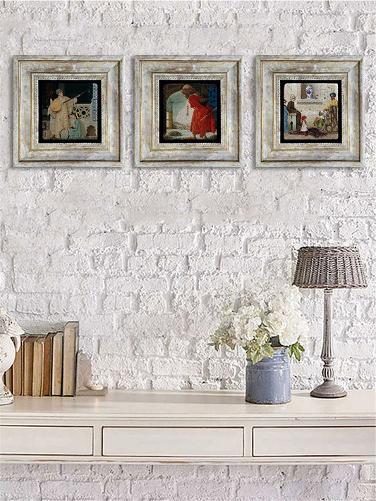 3-PIECE FRAME NATURAL STONE WALL DECOR / 3CDD-40-061 (WALL DECOR)