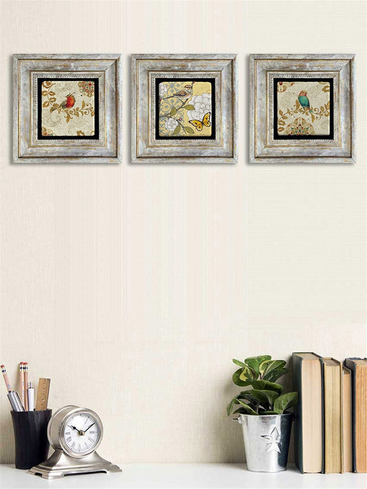 3-PIECE FRAME NATURAL STONE WALL DECOR / 3CDD-40-096 (WALL DECOR)
