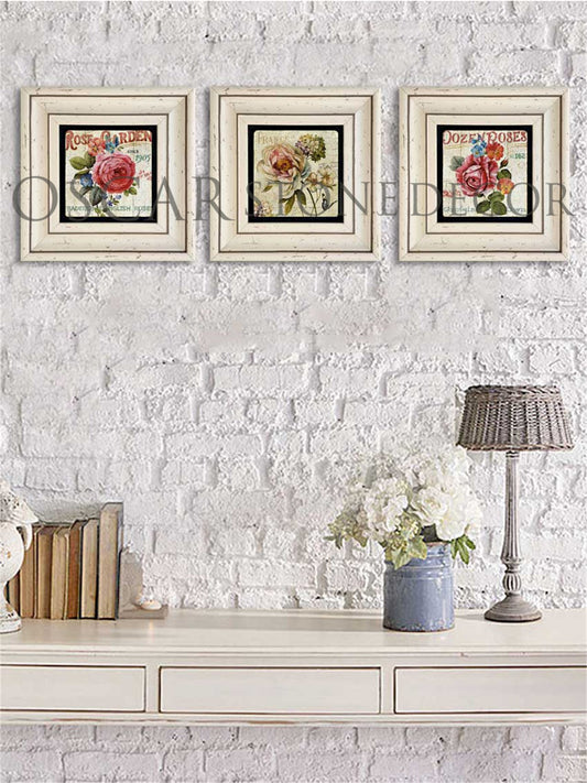 3-PIECE FRAME NATURAL STONE WALL DECOR / 3CDD-30-010 (WALL DECOR)