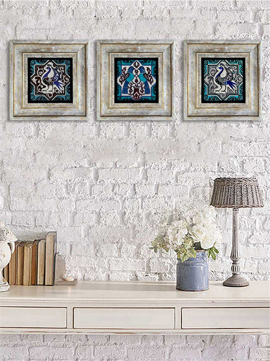 3-PIECE FRAME NATURAL STONE WALL DECOR / 3CDD-40-037 (WALL DECOR)