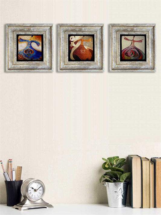 3-PIECE FRAME NATURAL STONE WALL DECOR / 3CDD-40-053 (WALL DECOR)