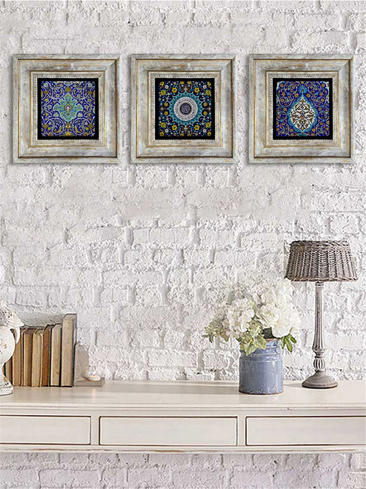 3-PIECE FRAME NATURAL STONE WALL DECOR / 3CDD-40-036 (WALL DECOR)