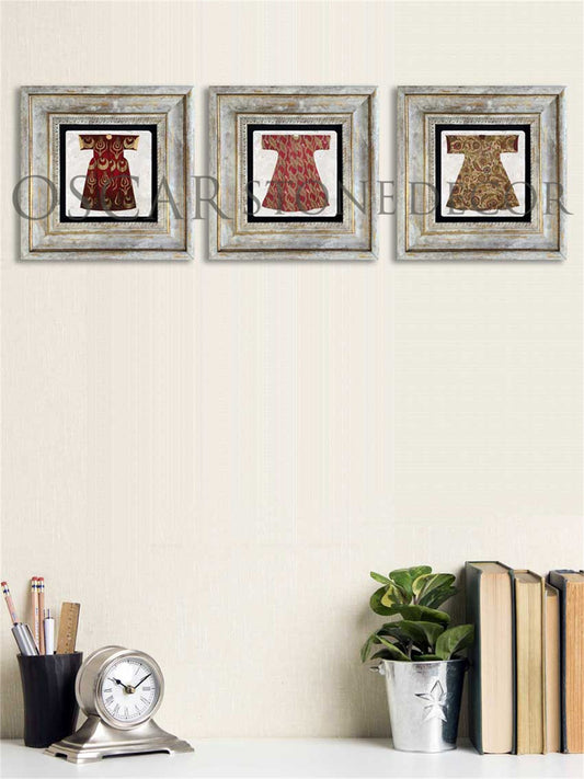 3-PIECE FRAME NATURAL STONE WALL DECOR / 3CDD-40-001 (WALL DECOR)