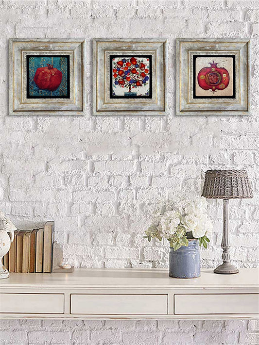 3-PIECE FRAME NATURAL STONE WALL DECOR / 3CDD-40-012 (WALL DECOR)