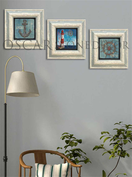 3-PIECE FRAME NATURAL STONE WALL DECOR / 3CDD-10-013 (WALL DECOR)