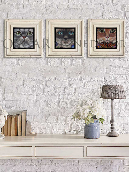 3-PIECE FRAME NATURAL STONE WALL DECOR / 3CDD-30-015 (WALL DECOR)
