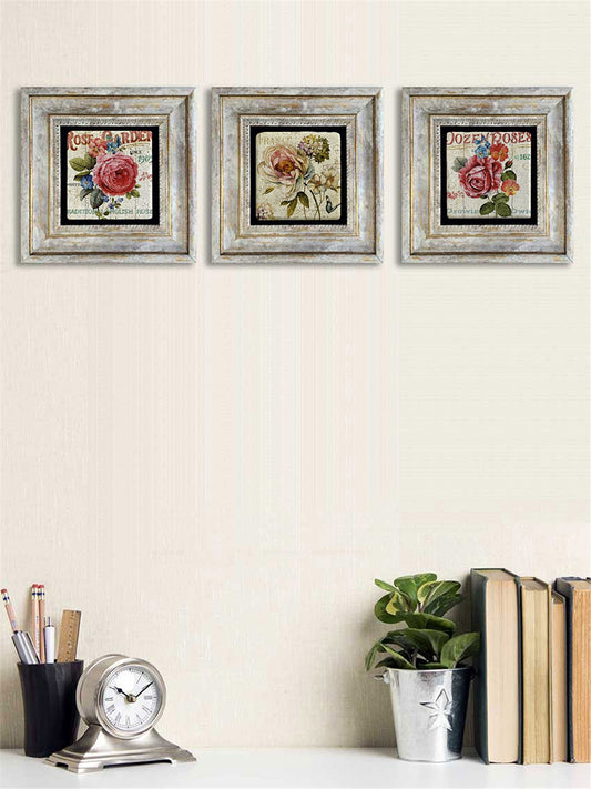3-PIECE FRAME NATURAL STONE WALL DECOR / 3CDD-40-076 (WALL DECOR)