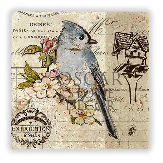 BIRDS OF CATCHER II NATURAL STONE WALL DECOR / DD284 (WALL DECOR)