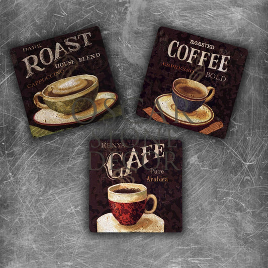 CAFE CUP NATURAL STONE MAGNET SET / MG-120