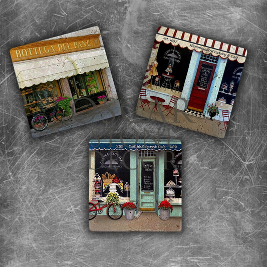CAFE SHOWCASE NATURAL STONE MAGNET SET / MG-111