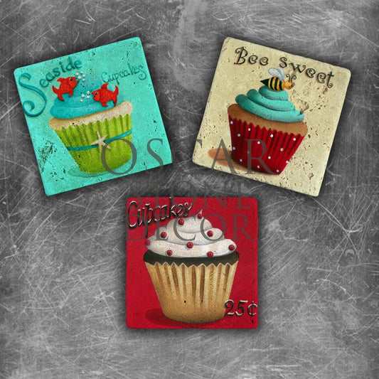 CAKE BE SWEET NATURAL STONE MAGNET SET / MG-091