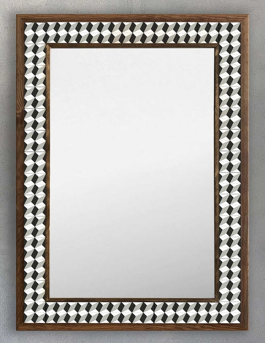 4x4 Tiles Stone Mosaic Wall Mirror | AYN5-061
