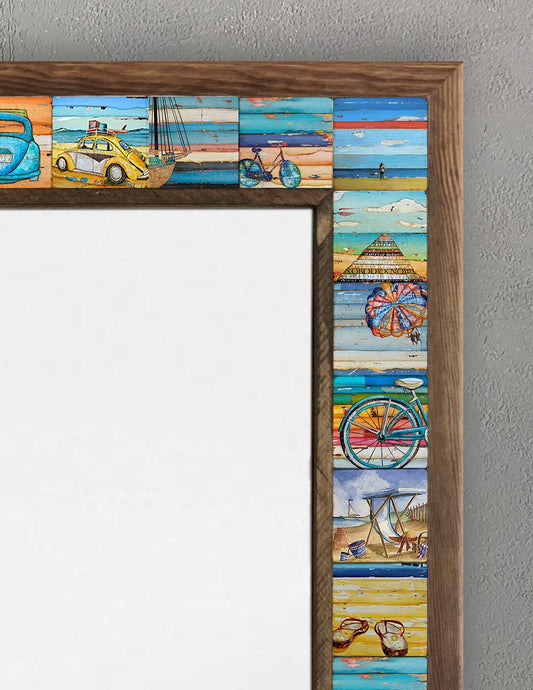 4x4 Tiles Stone Mosaic Wall Mirror | AYN-007