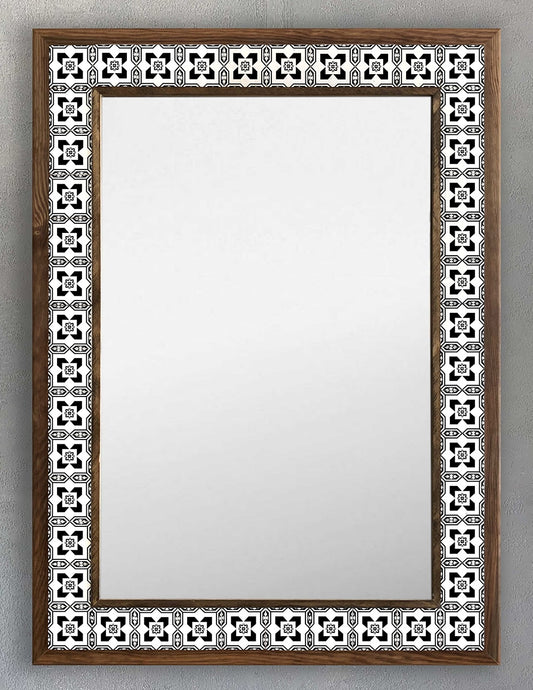 4x4 Tiles Stone Mosaic Wall Mirror | AYN-006