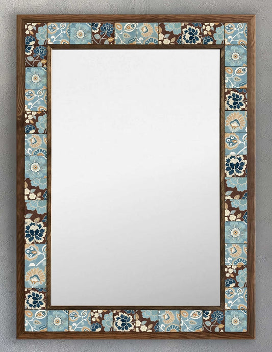 4x4 Tiles Stone Mosaic Wall Mirror | AYN-024