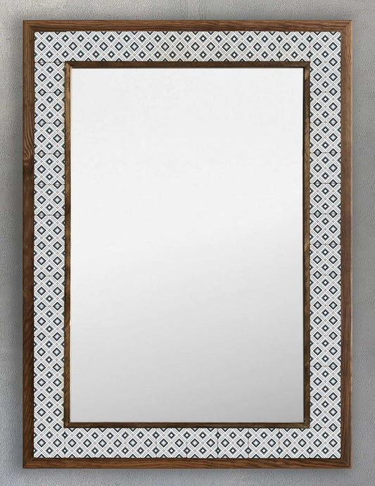 4x4 Tiles Stone Mosaic Wall Mirror | AYN-058