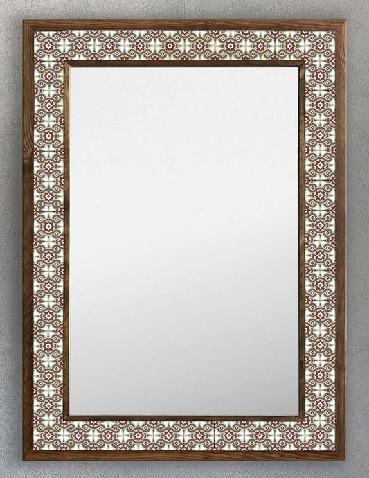 4x4 Tiles Stone Mosaic Wall Mirror | AYN-052