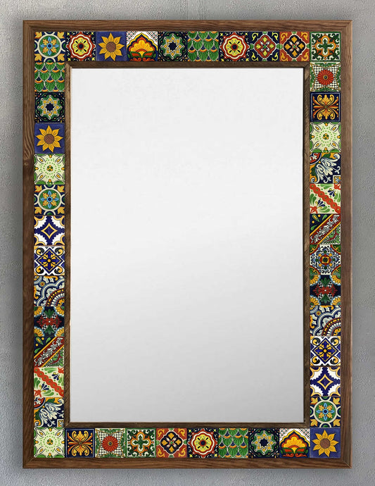 4x4 Tiles Stone Mosaic Wall Mirror | AYN-027