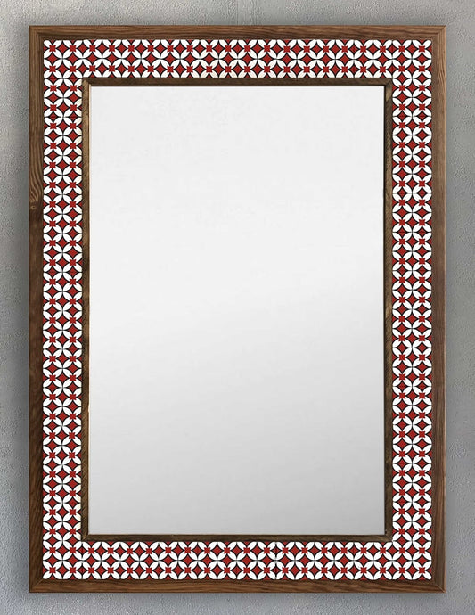 4x4 Tiles Stone Mosaic Wall Mirror | AYN-046
