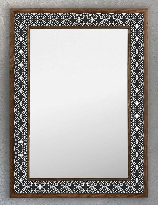 4x4 Tiles Stone Mosaic Wall Mirror | AYN-055