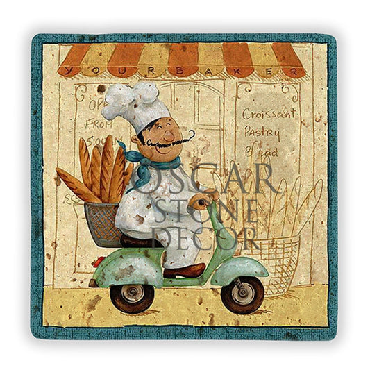 CHEF I NATURAL STONE WALL DECOR / DD236 (WALL DECOR)