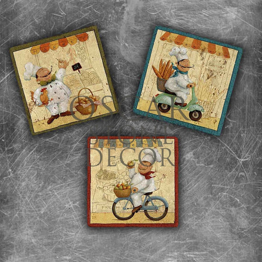 COOKER MOBILE NATURAL STONE MAGNET SET / MG-021