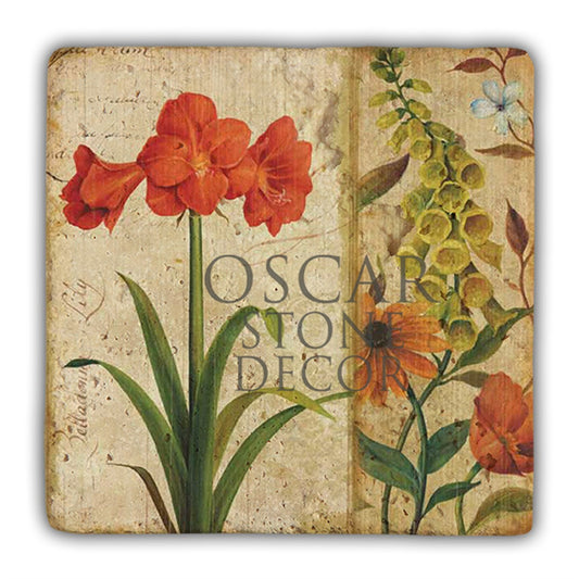 DD073-LILY NATURAL STONE WALL DECOR / DD73 (WALL DECOR)