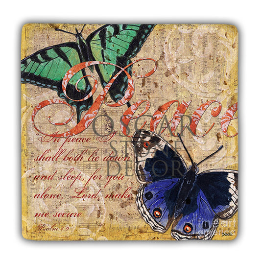 DD086-PEACE NATURAL STONE WALL DECOR / DD86 (WALL DECOR)