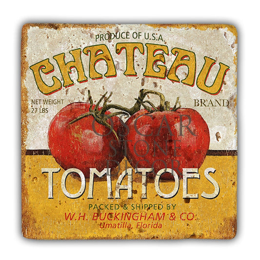 DD095-CHATEAU TOMATOES NATURAL STONE WALL DECOR / DD95 (WALL DECOR)