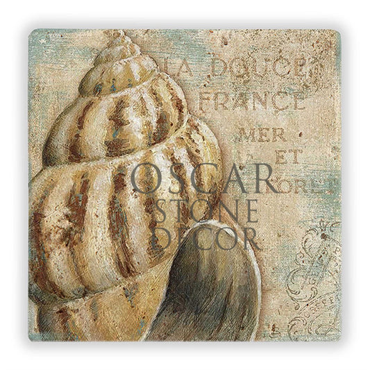SEA SHELL NATURAL STONE WALL DECOR / DD241 (WALL DECOR)
