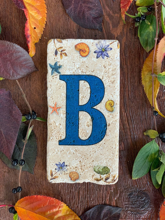 NATURAL STONE DOOR NUMBER, BLUE / KN-B (DOOR NUMBER)