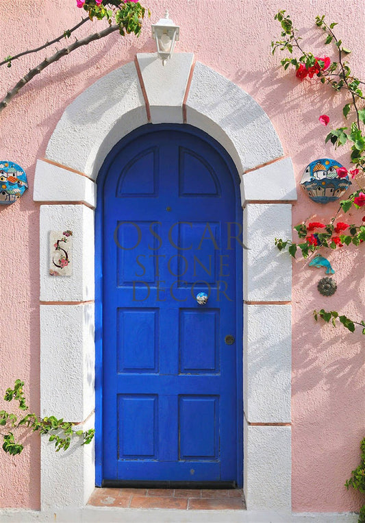 NATURAL STONE DOOR NUMBER, BLUE / KN-7 (DOOR NUMBER)