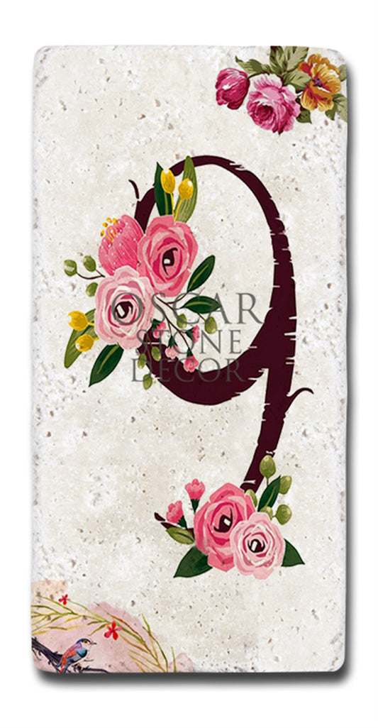 NATURAL STONE DOOR NUMBER, 9 (DOOR NUMBER)