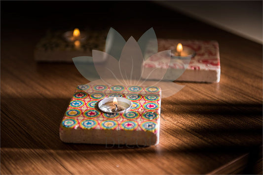 NATURAL STONE CANDLE HOLDER / ML-026 (CANDLE HOLDER)