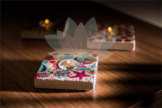 NATURAL STONE CANDLE HOLDER / ML-039 (CANDLE HOLDER)