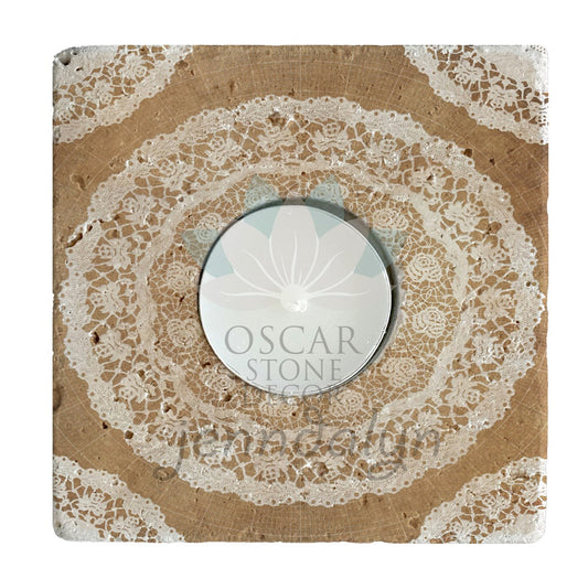 NATURAL STONE CANDLE HOLDER / ML-103 (CANDLE HOLDER)