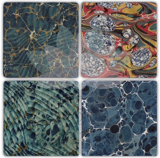 EBRULİ 4-Piece NATURAL STONE COASTERS / BA039 (COASTER)