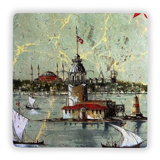 EBRULİ KIZKULESİ NATURAL STONE WALL DECOR / DD254 (WALL DECOR)