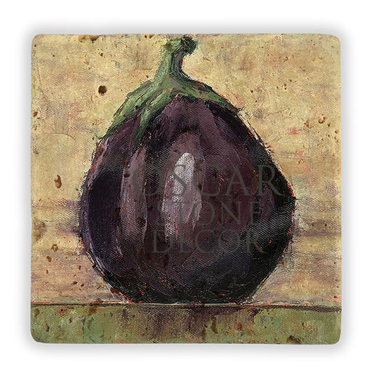 EGGPLANT NATURAL STONE WALL DECOR / DD289 (WALL DECOR)