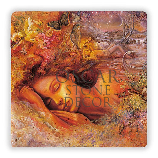 FLUE WOMEN NATURAL STONE WALL DECOR / DD229 (WALL DECOR)