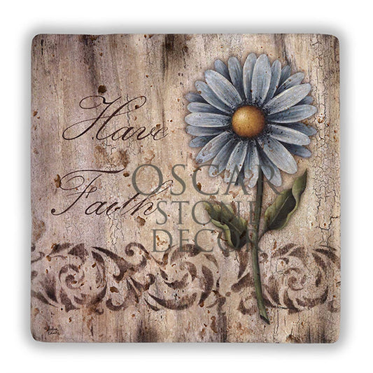 HAVE FAITH NATURAL STONE WALL DECOR / DD327 (WALL DECOR)