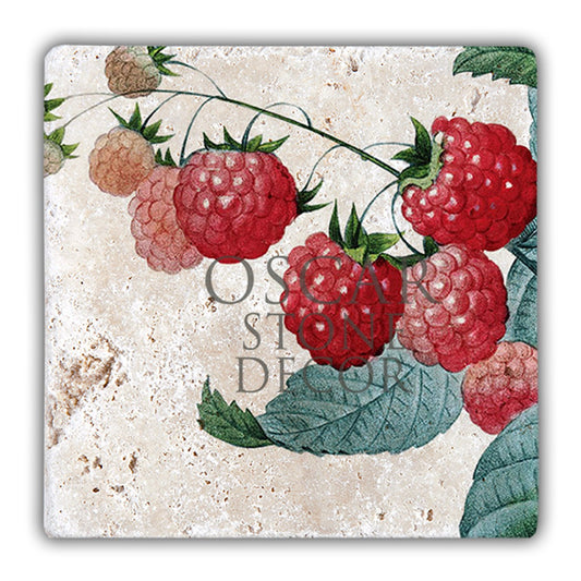 RED BERRIES NATURAL STONE WALL DECOR / DD13 (WALL DECOR)